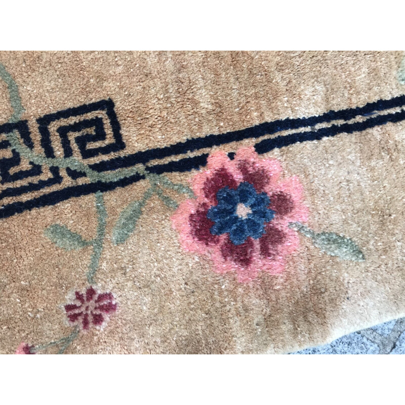 Tapis vintage chinois fait à la main