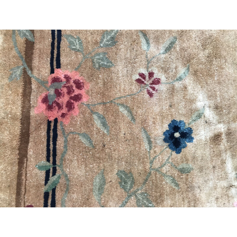 Tapis vintage chinois fait à la main