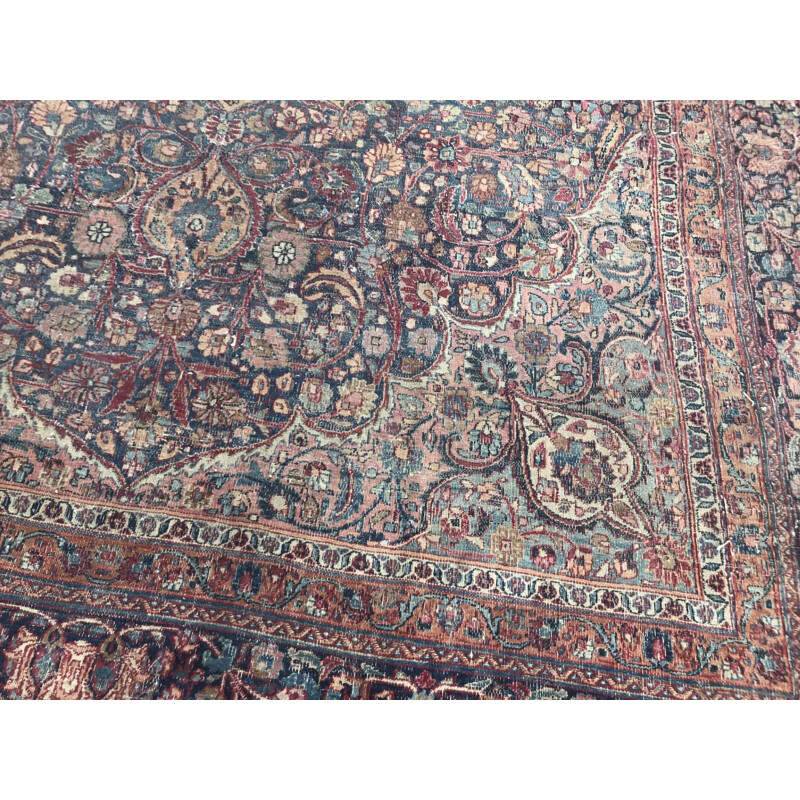 Grand tapis vintage Persan fait à la main