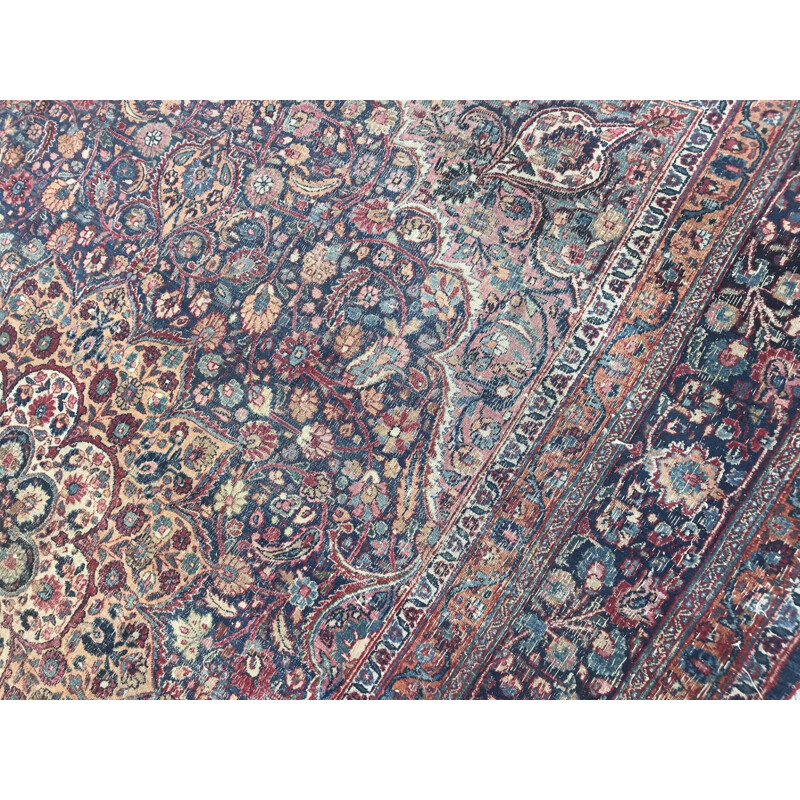 Large vintage Persian rug handmade
