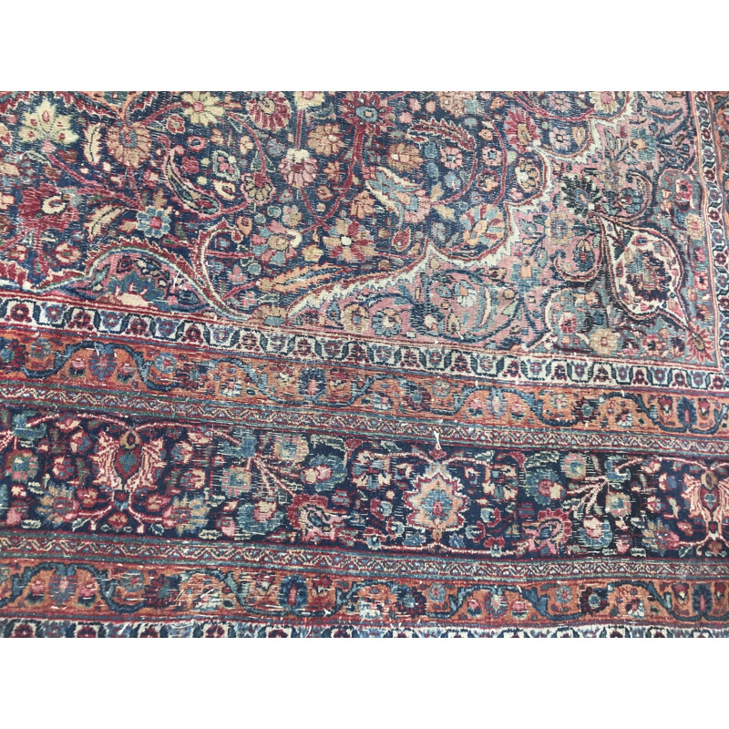 Grand tapis vintage Persan fait à la main