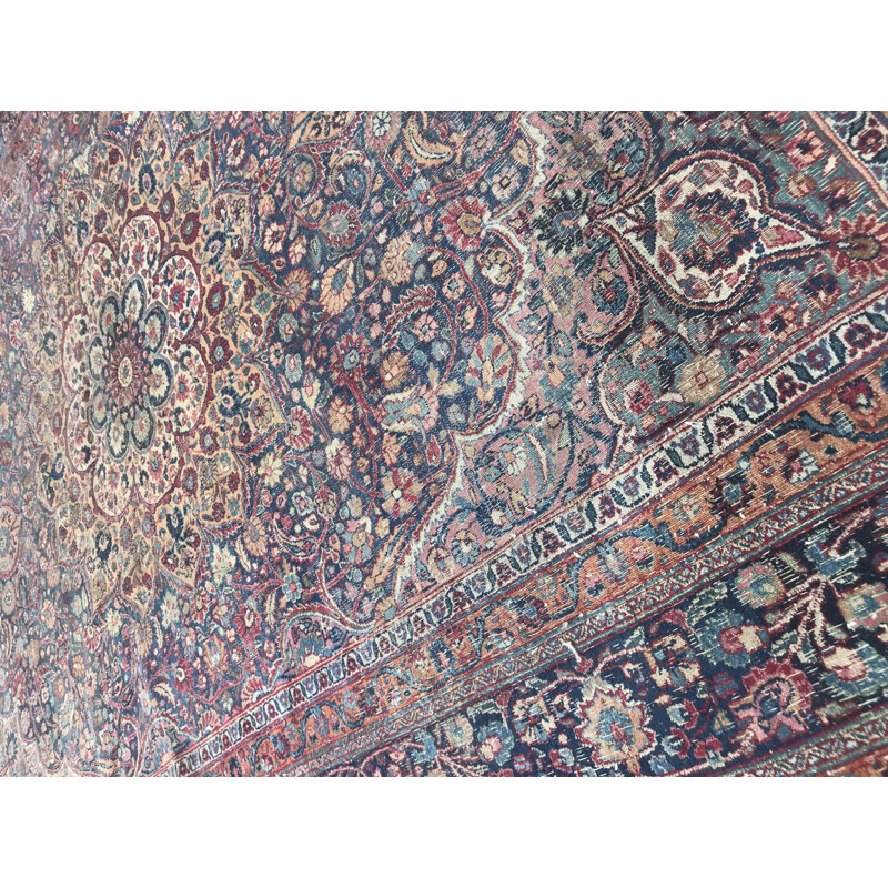 Large vintage Persian rug handmade