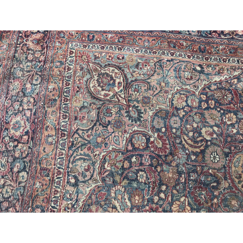 Grand tapis vintage Persan fait à la main