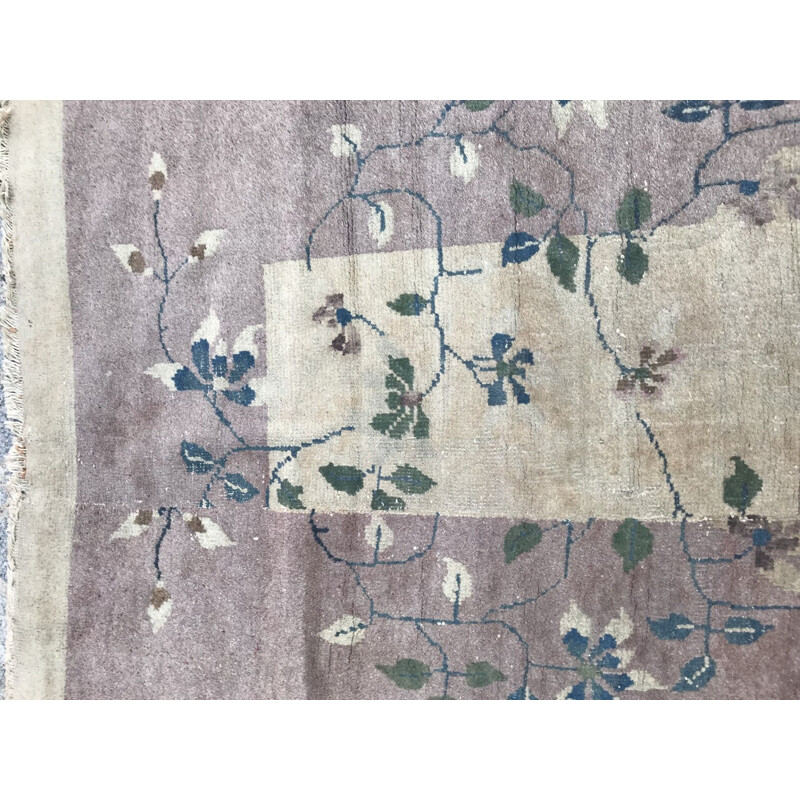 Tapis vintage chinois en laine