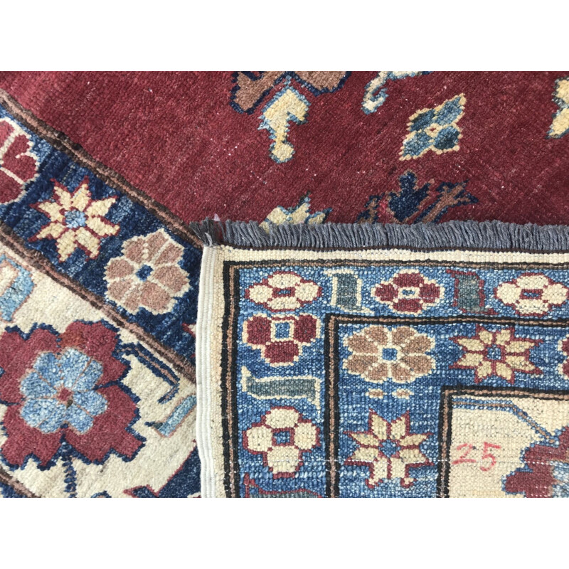 Large vintage afghan carpet