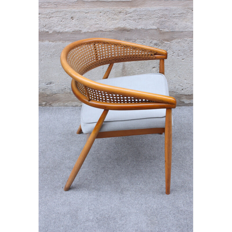 Suite de 2 fauteuils vintage par James Mont