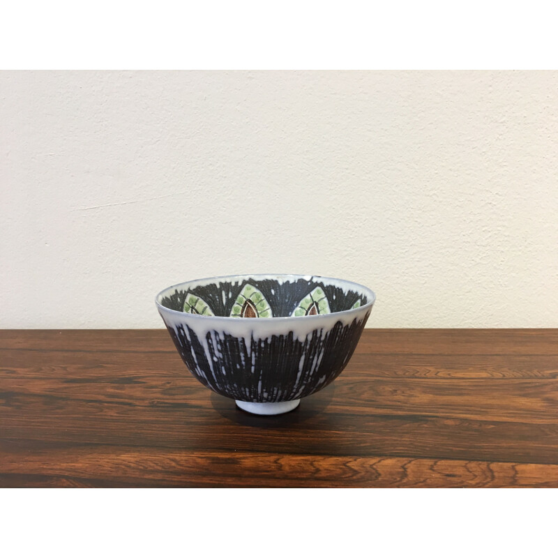 Vintage ceramic bowl by Alingsås, Sweden 1960