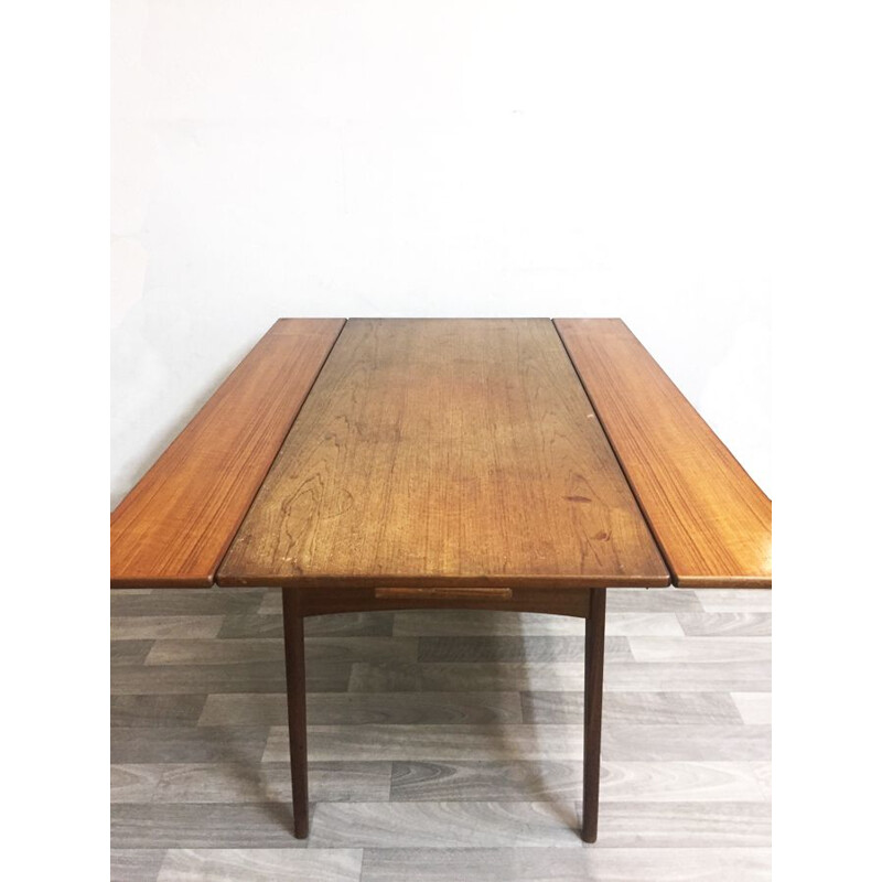 Vintage scandinavian 2-in-1 teak coffee table 1960