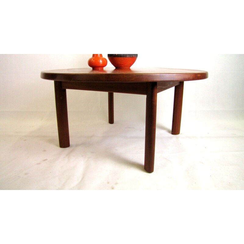 Vintage teak coffee table by Nils Bach, Denmark