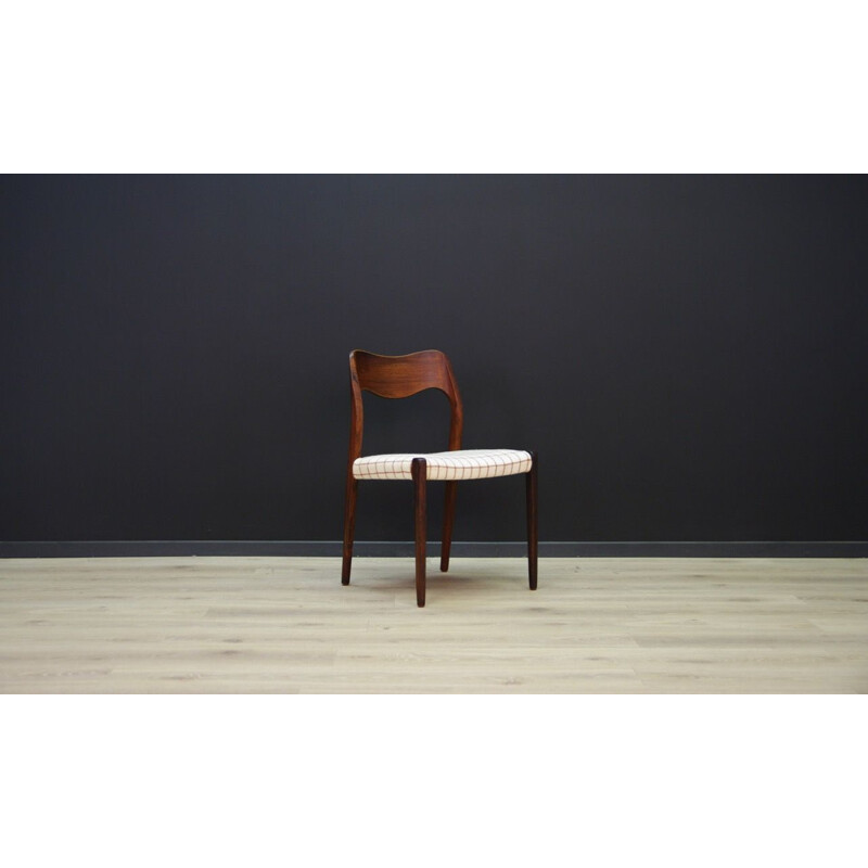 Set of 2 vintage chair in rosewood by N.O Moller
