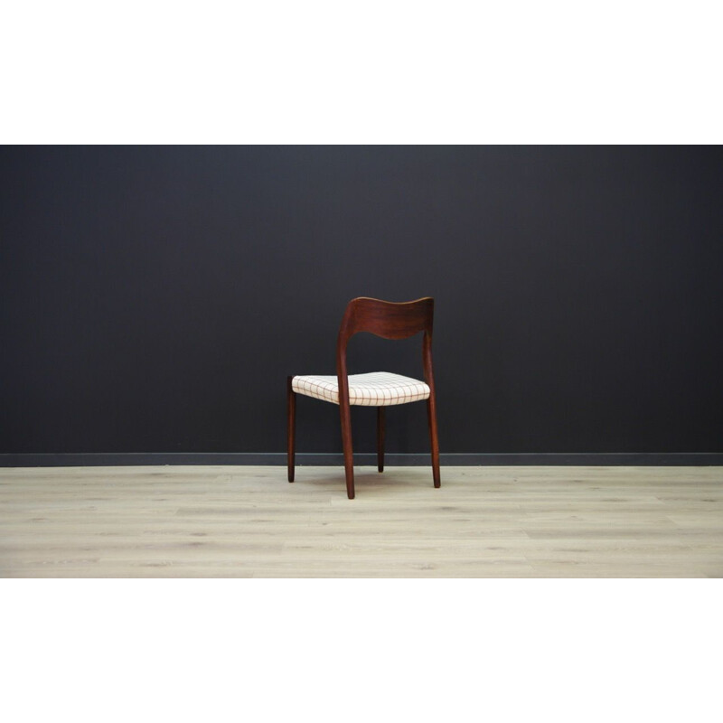 Set of 2 vintage chair in rosewood by N.O Moller