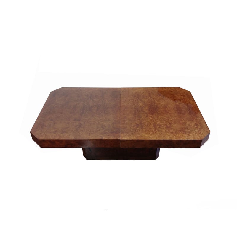 Vintage coffee table in walnut by Mario Sabot