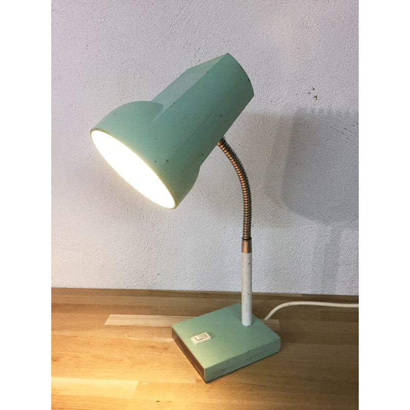 Lampe vintage bleu