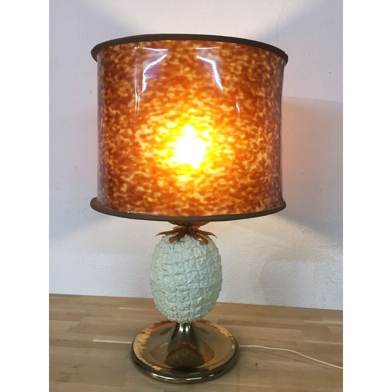 Vintage Italian pineapple lamp