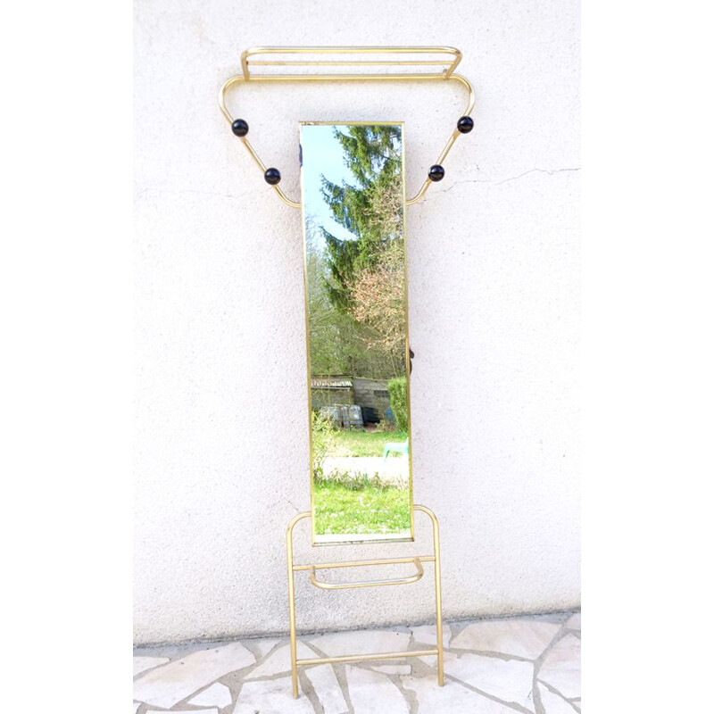 Vintage golden coat rack