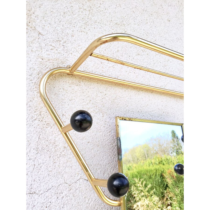 Vintage golden coat rack