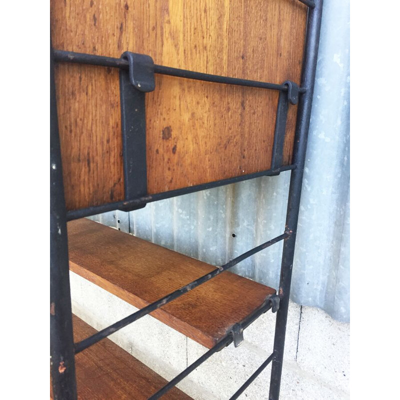 Vintage flexible string cabinet in oak