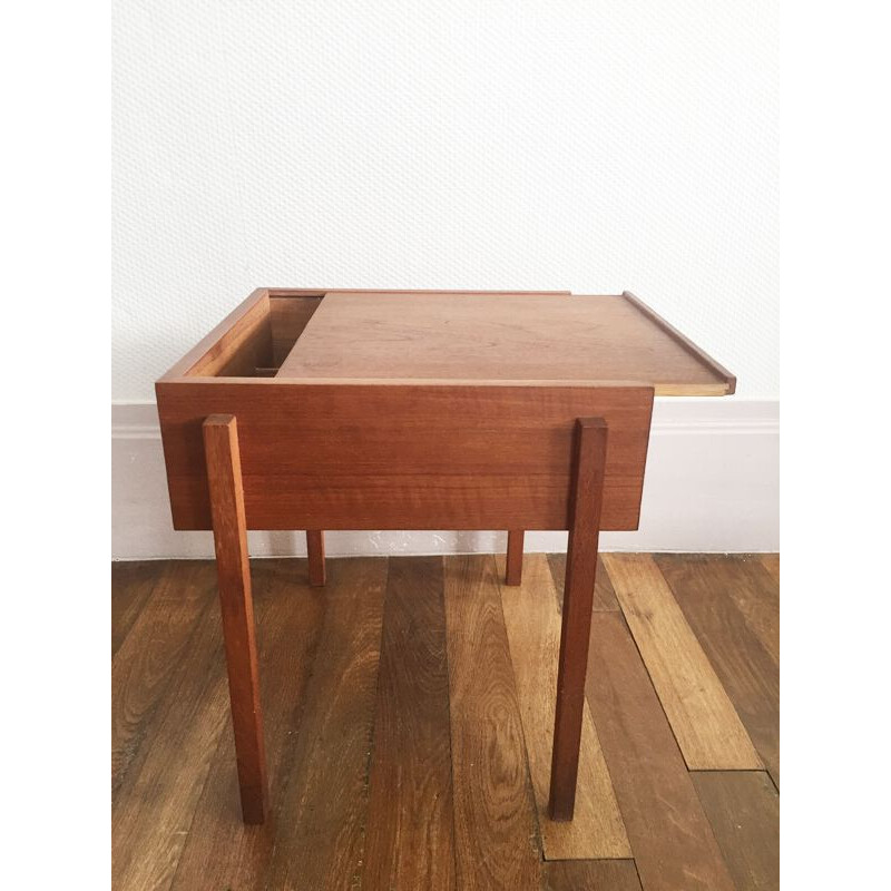 Vintage Scandinavian side table in teak