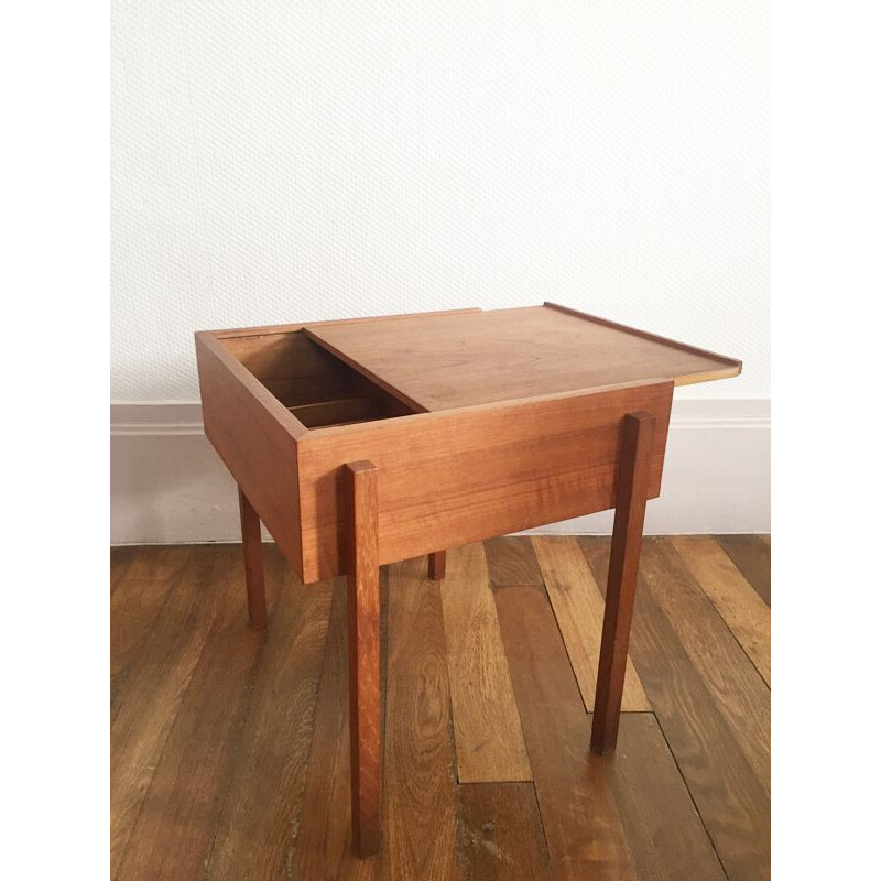 Vintage Scandinavian side table in teak