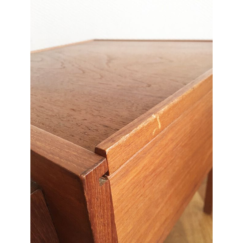 Vintage Scandinavian side table in teak