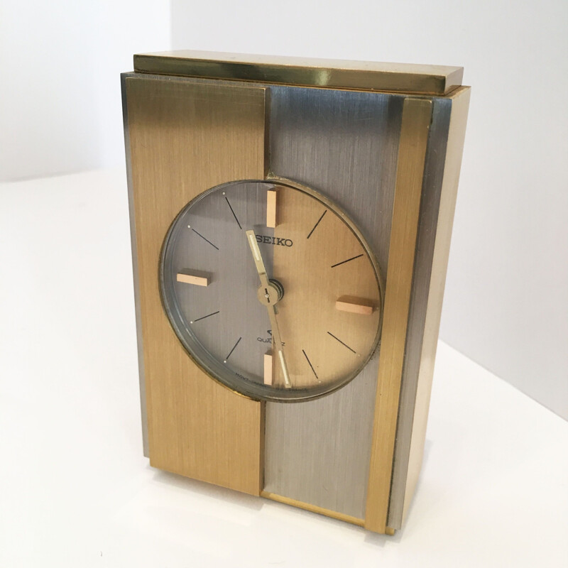 Vintage Japanese clock with alarm by Seiko