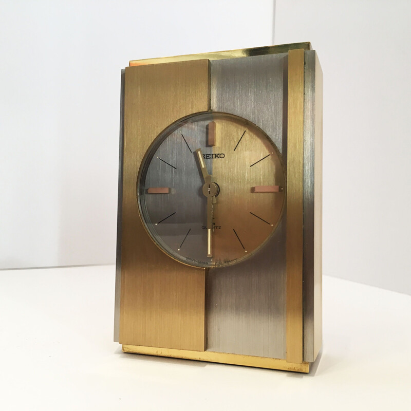 Vintage Japanese clock with alarm by Seiko