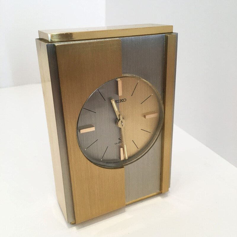 Vintage Japanese clock with alarm by Seiko