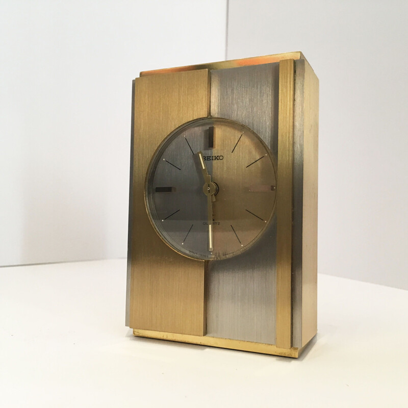 Vintage Japanese clock with alarm by Seiko