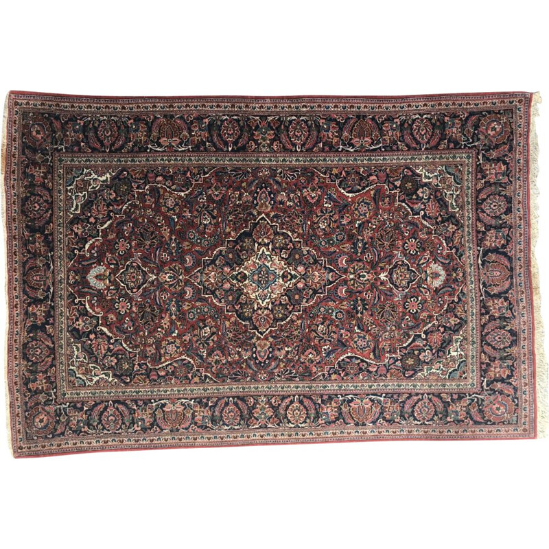 Vintage Persian Kashan rug