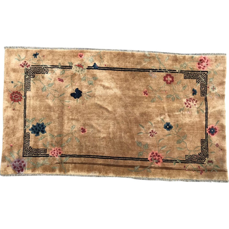 Vintage chinese handmade carpet