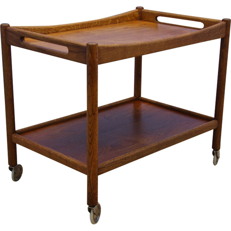 Vintage Danish serving trolley by Hans Wegner for Andreas Tuck