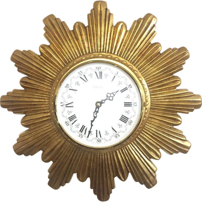 Horloge vedette vintage soleil