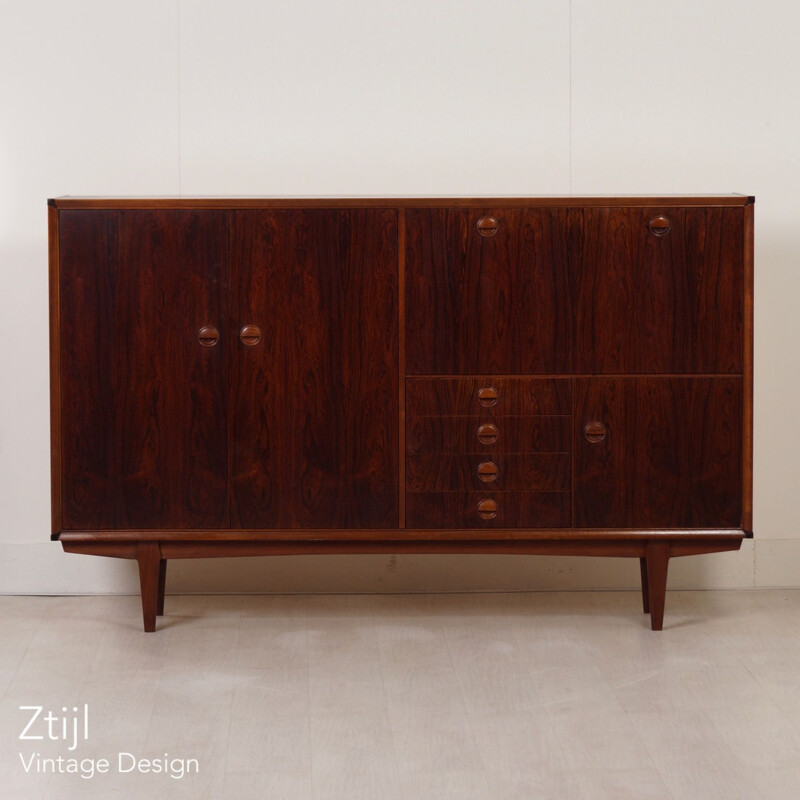 Vintage Psr-130 dressoir in rozenhout van Marten Franckena voor Fristho, Denemarken 1962