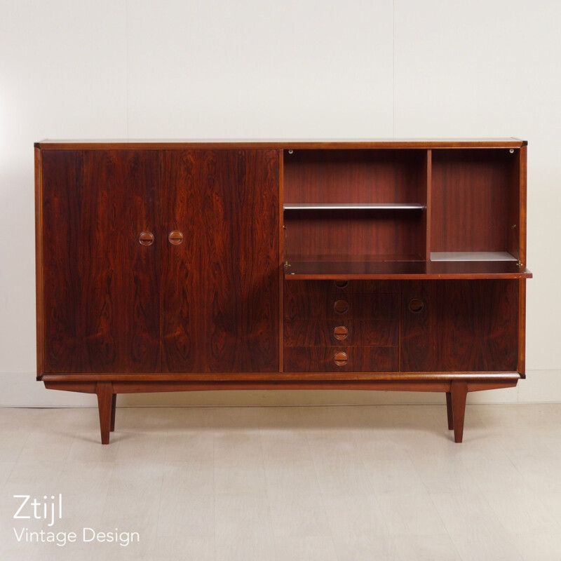 Vintage Psr-130 dressoir in rozenhout van Marten Franckena voor Fristho, Denemarken 1962