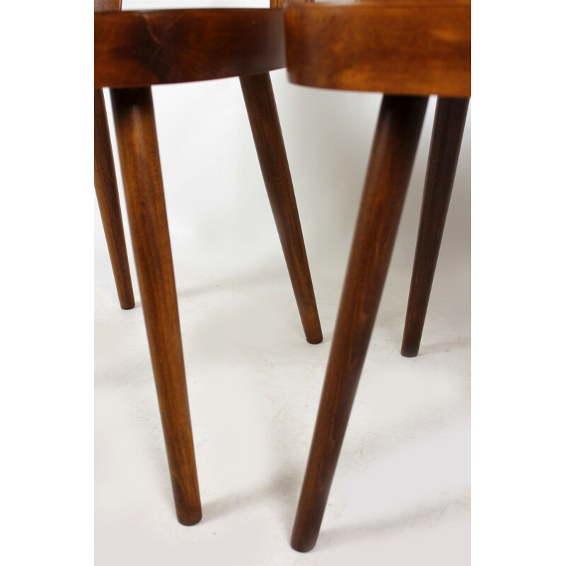 Set of 2 vintage No.515 Wooden Chairs by Oswald Haerdtl for TON
