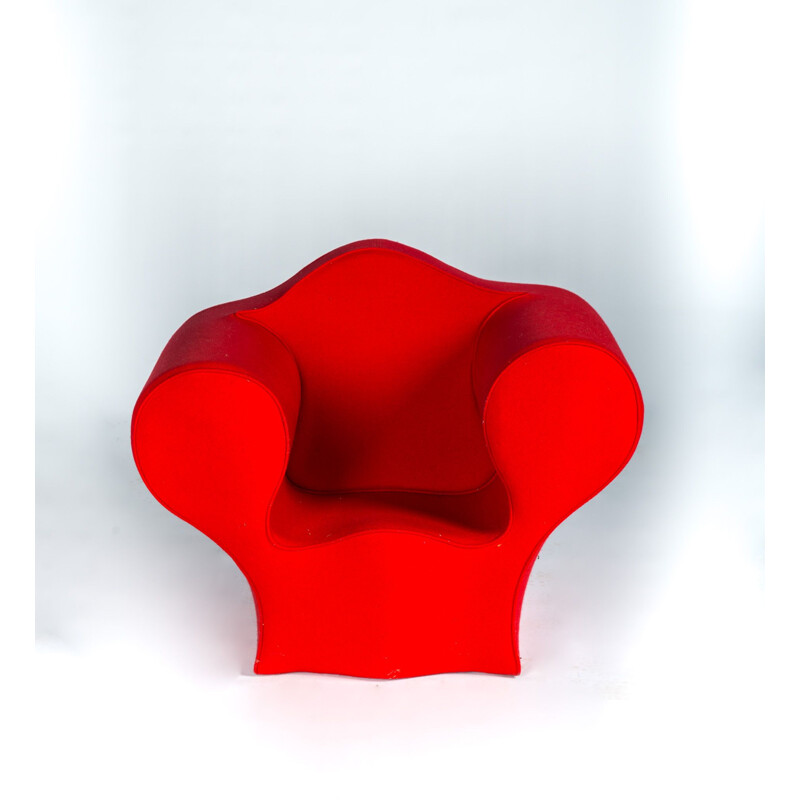 Vintage red armchair soft little easy