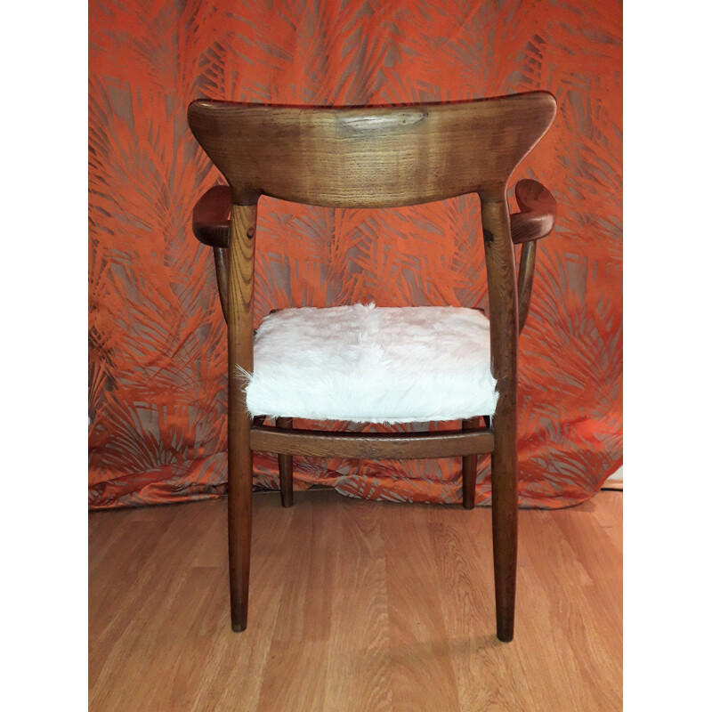 Vintage Scandinavian chair in oak by Hans WEGNER