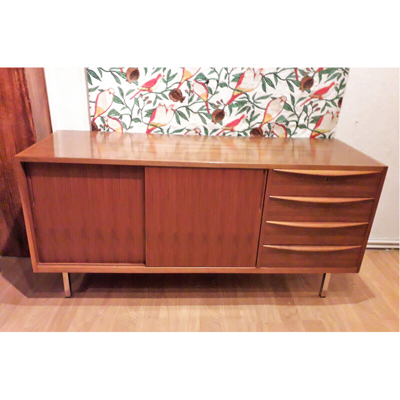 Vintage scandinavian sideboard in walnut