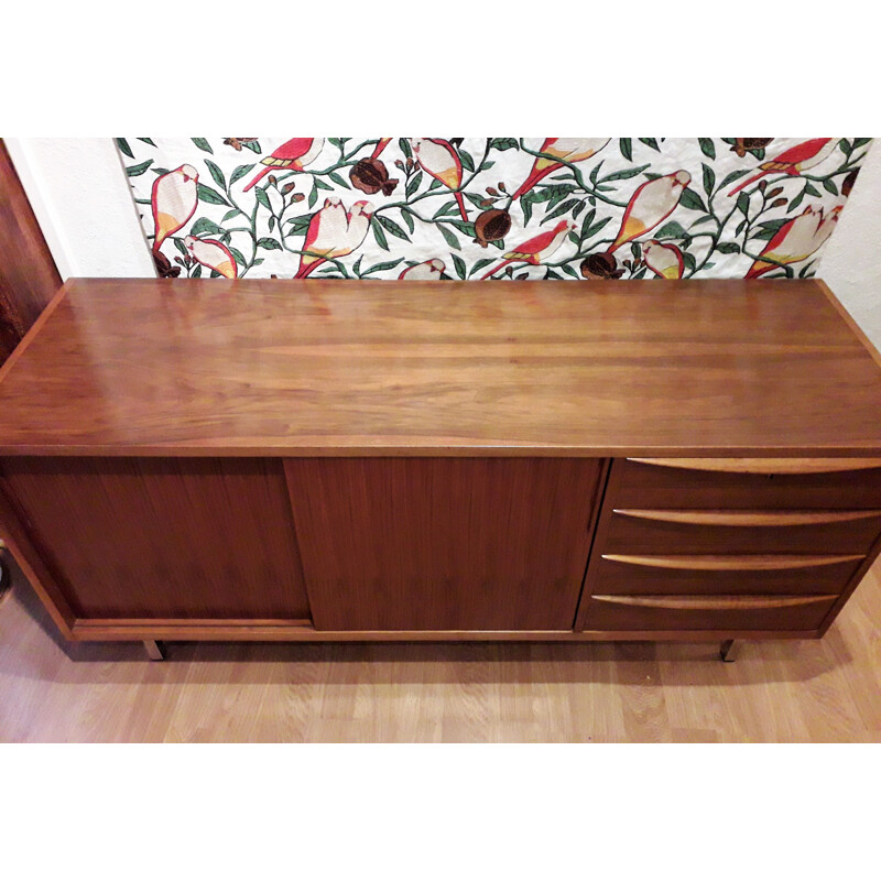 Vintage scandinavian sideboard in walnut