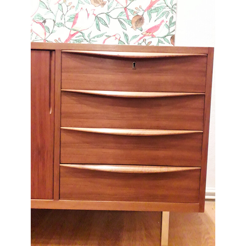 Vintage scandinavian sideboard in walnut