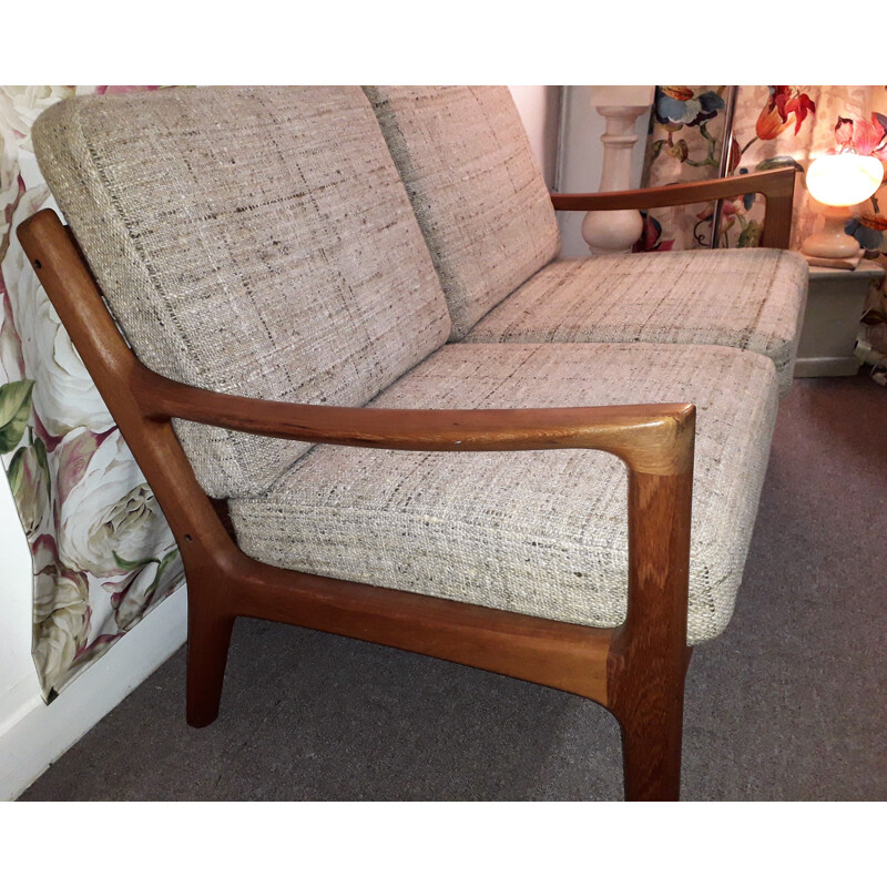 Vintage 3 seater sofa in teak by Ole Wanscher