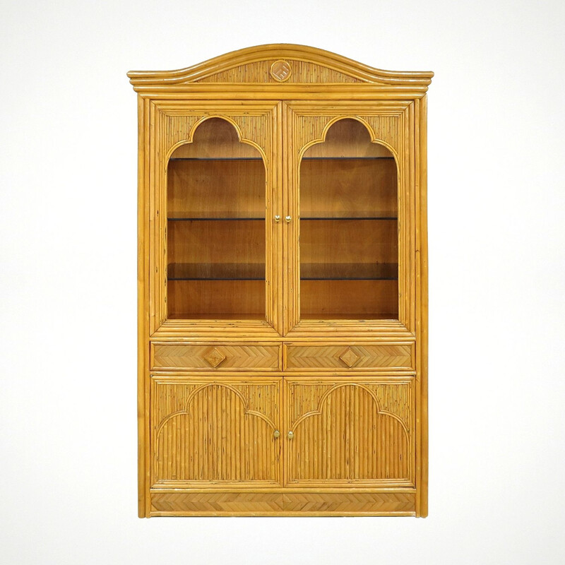 Armoire vintage en rotin hollandaise