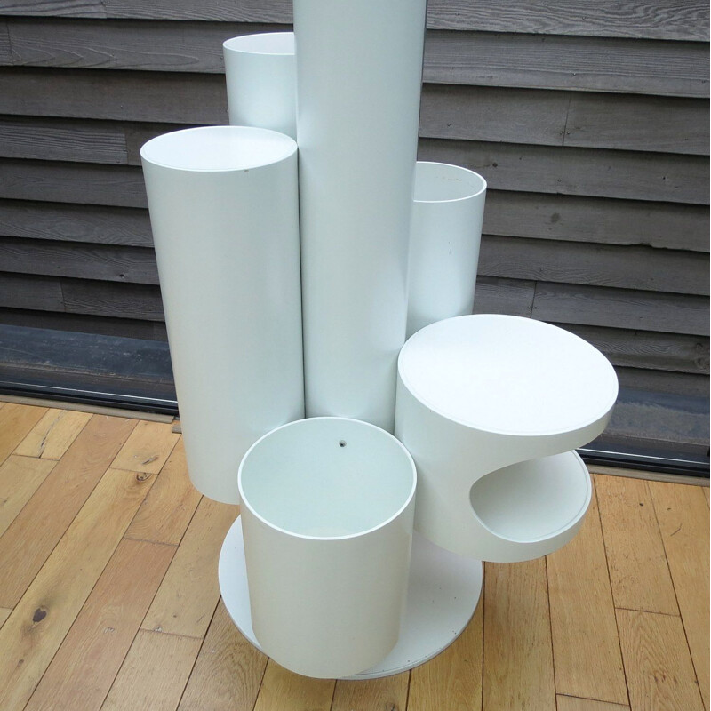 Vintage floor lamp, plant stand and side tables ensemble by Kerst Koopman