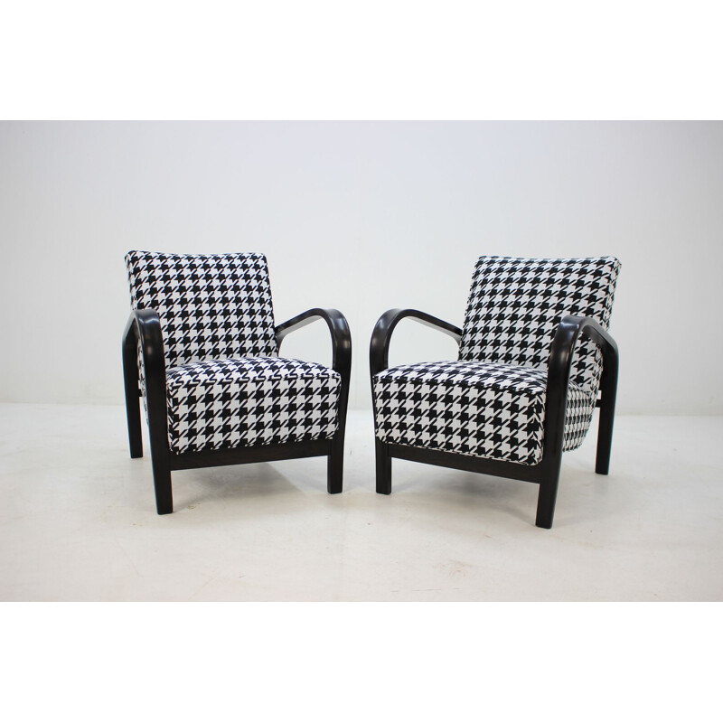 Set of 2 vintage armchairs by Karel Koželka for Antonín Kropáček