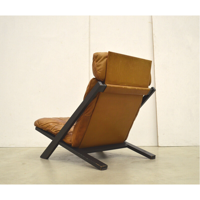 Fauteuil lounge vintage DS80 par Ueli Berger pour De Sede