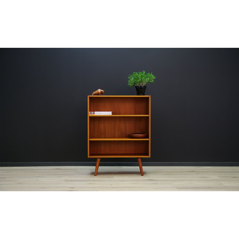 Bibliothèque vintage scandinave en teck