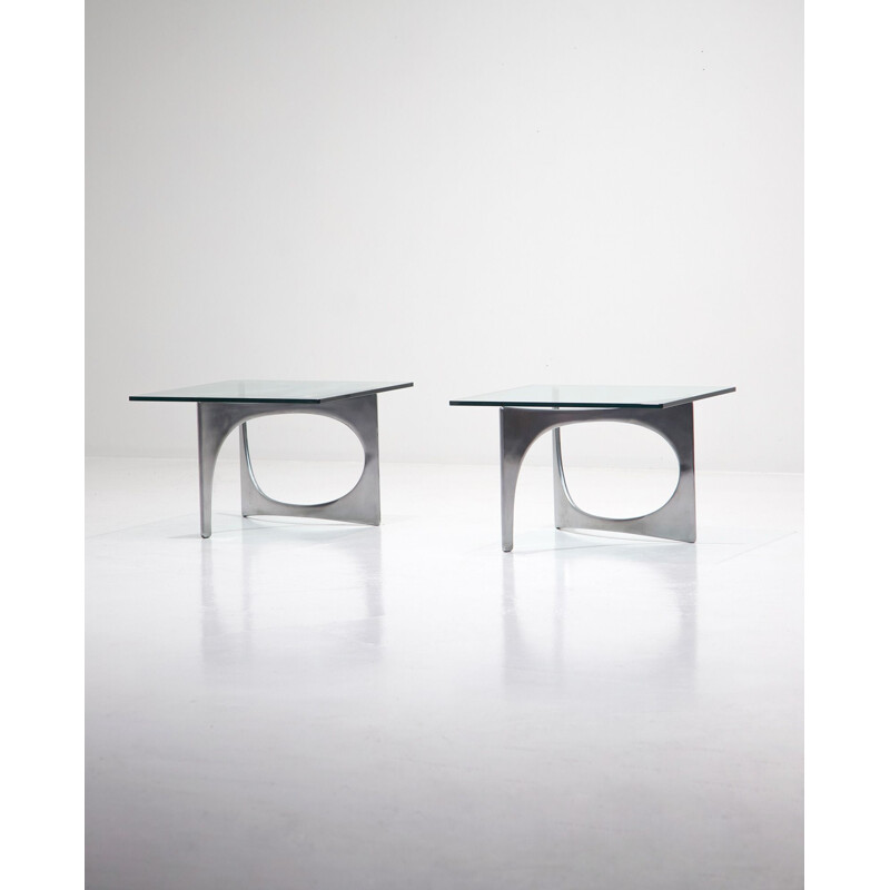 Set of 2 coffee tables by Knut Hesterberg