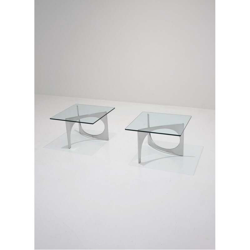 Set of 2 coffee tables by Knut Hesterberg