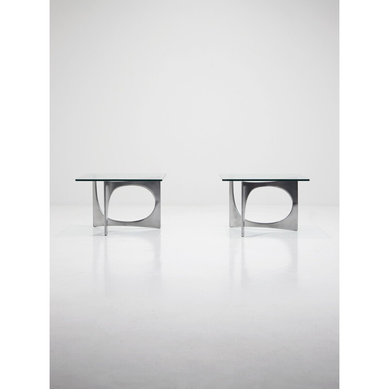 Set of 2 coffee tables by Knut Hesterberg