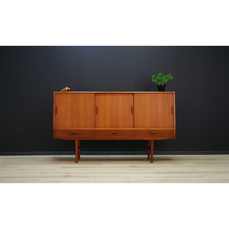 Vintage Danish highboard in teak